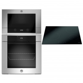 Bertazzoni F60 11 MOD P L X/23 + P60 4CER MOD NE + F38 3 MOD MW S X Πυρολυτικό  Σετ Οικιακών Συσκευών 